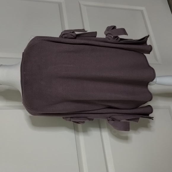 Listicle lavender purple open bow sleeve sweater size medium crew neck - Picture 4 of 10